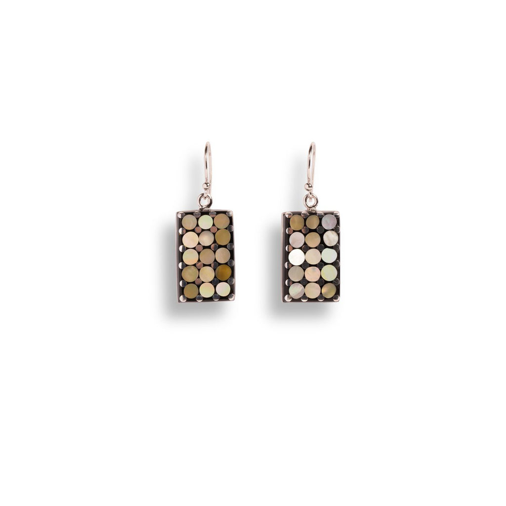 Sterling Silver Mother of Pearl Sushi Earrings - Getty