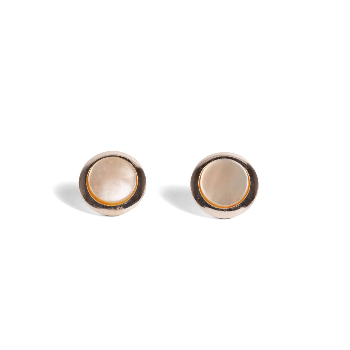 Mother-of-Pearl Round Tile Earrings - Getty Museum Store