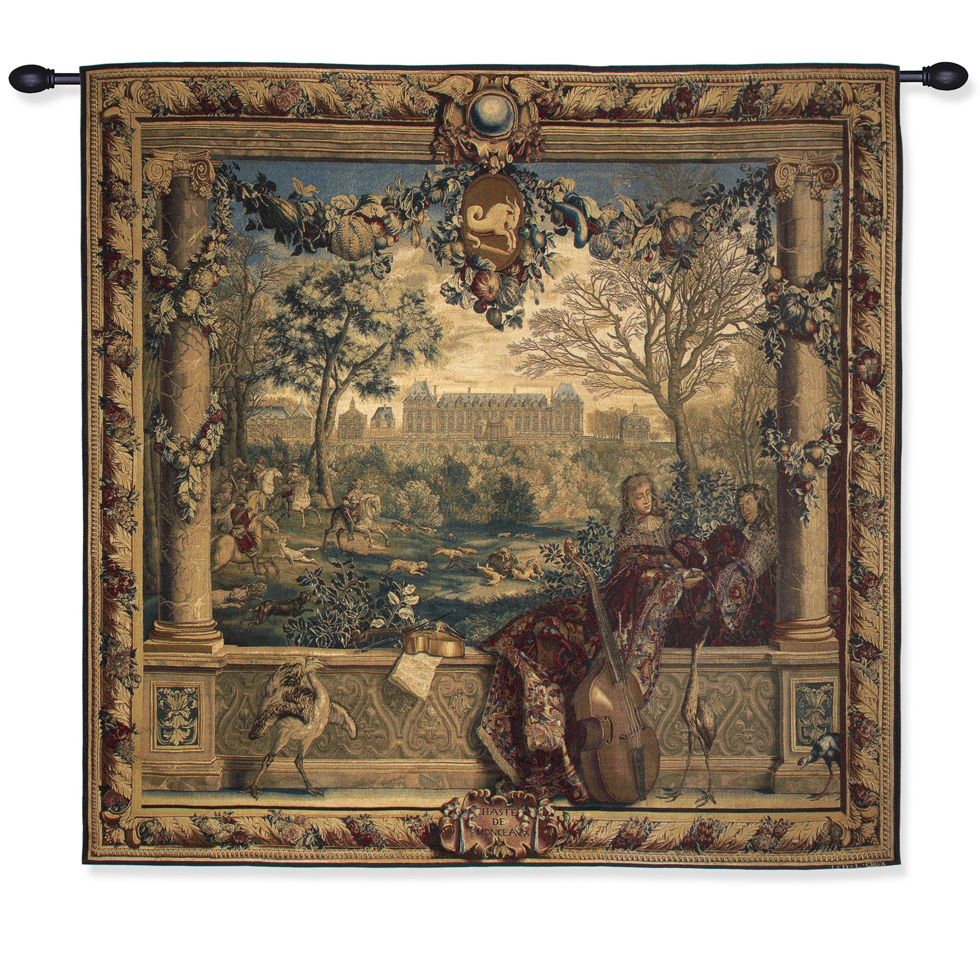 Chateau of Monceaux/Month of December-Tapestry Reproduction | Getty Store