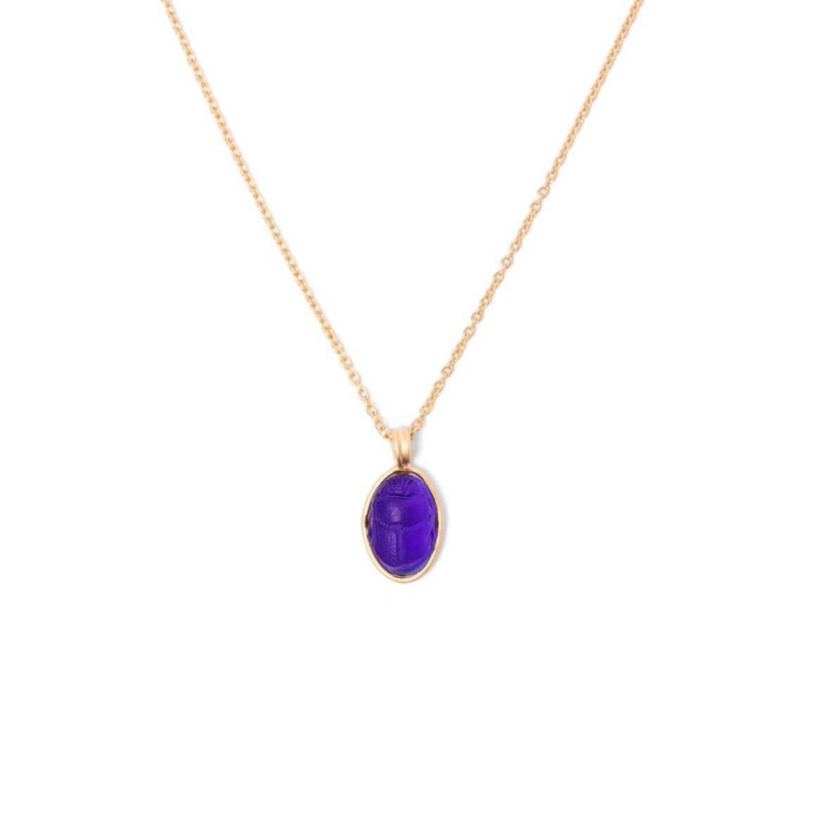 Amethyst Mosaic Oblong Necklace Amethyst Mosaic Oblong Necklace