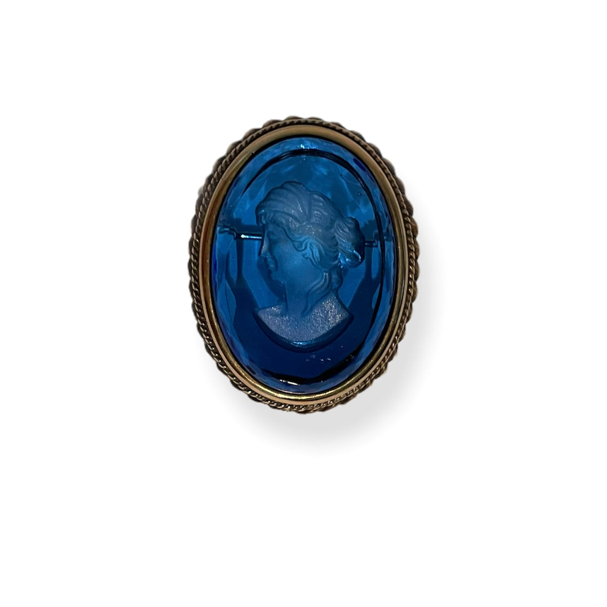 Portrait Intaglio Oval Brooch
