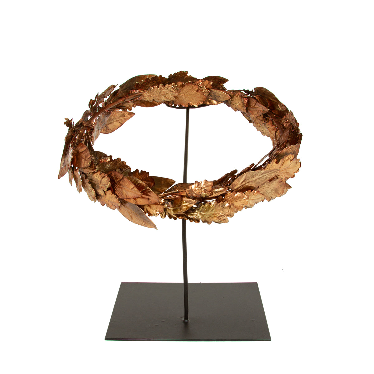 Decorative Golden Caesar Crown with stand  | Getty Store