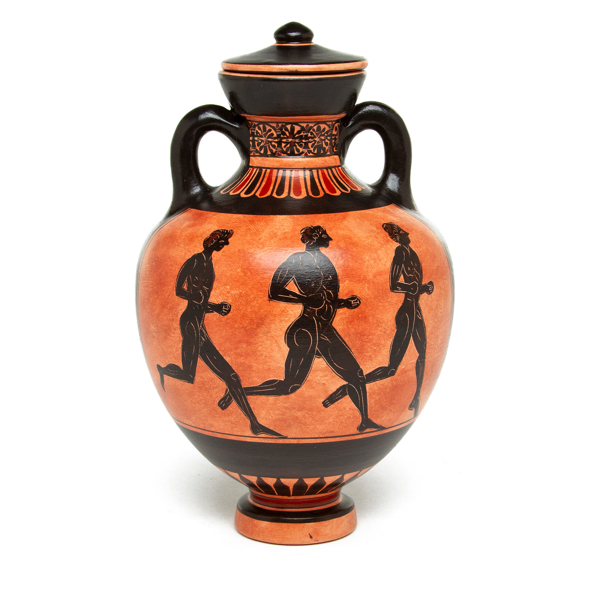 Greek Amphora Vase-Panathenaic- Reverse view- Runners | Getty Store
