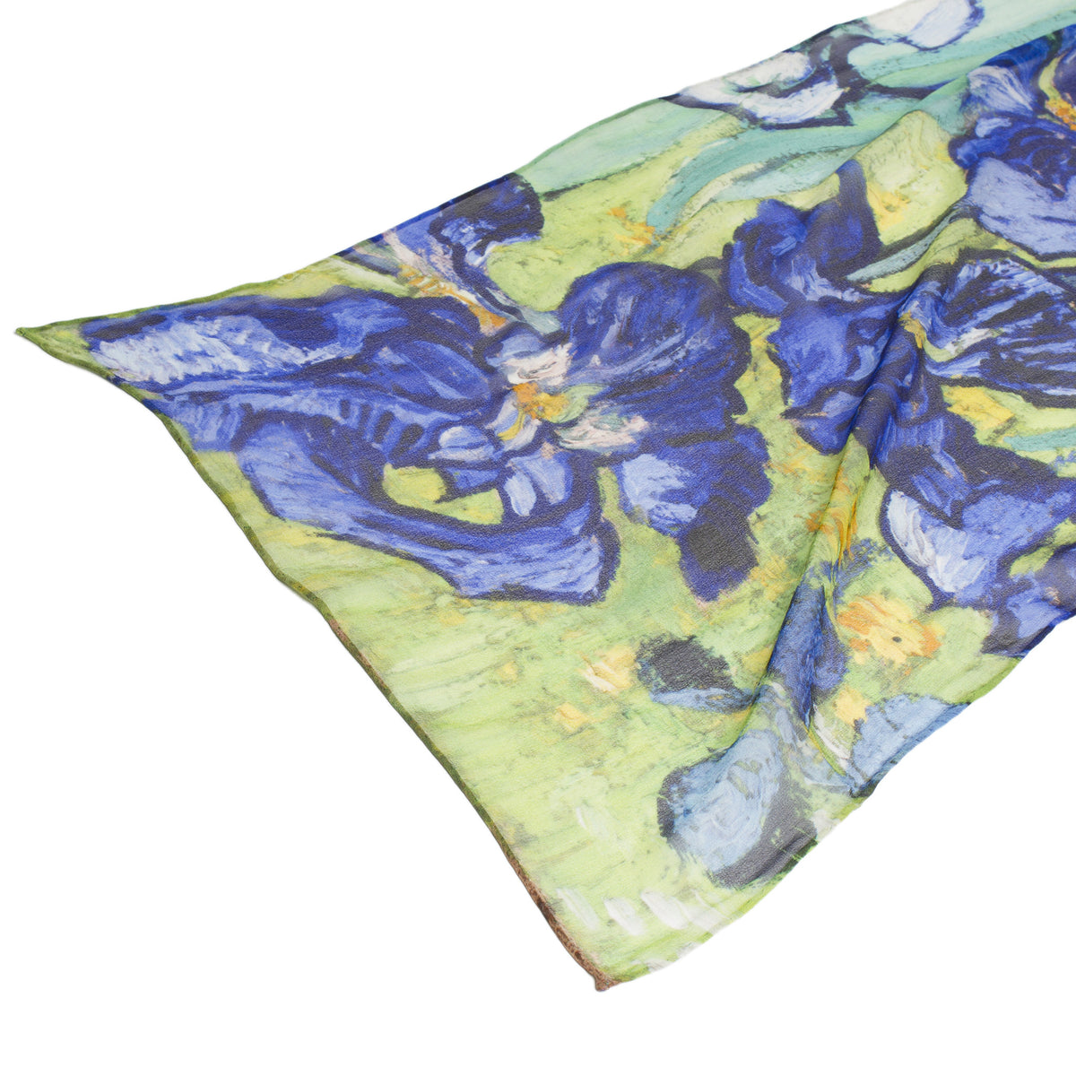 Detail of Irises Silk Scarf | Getty Store