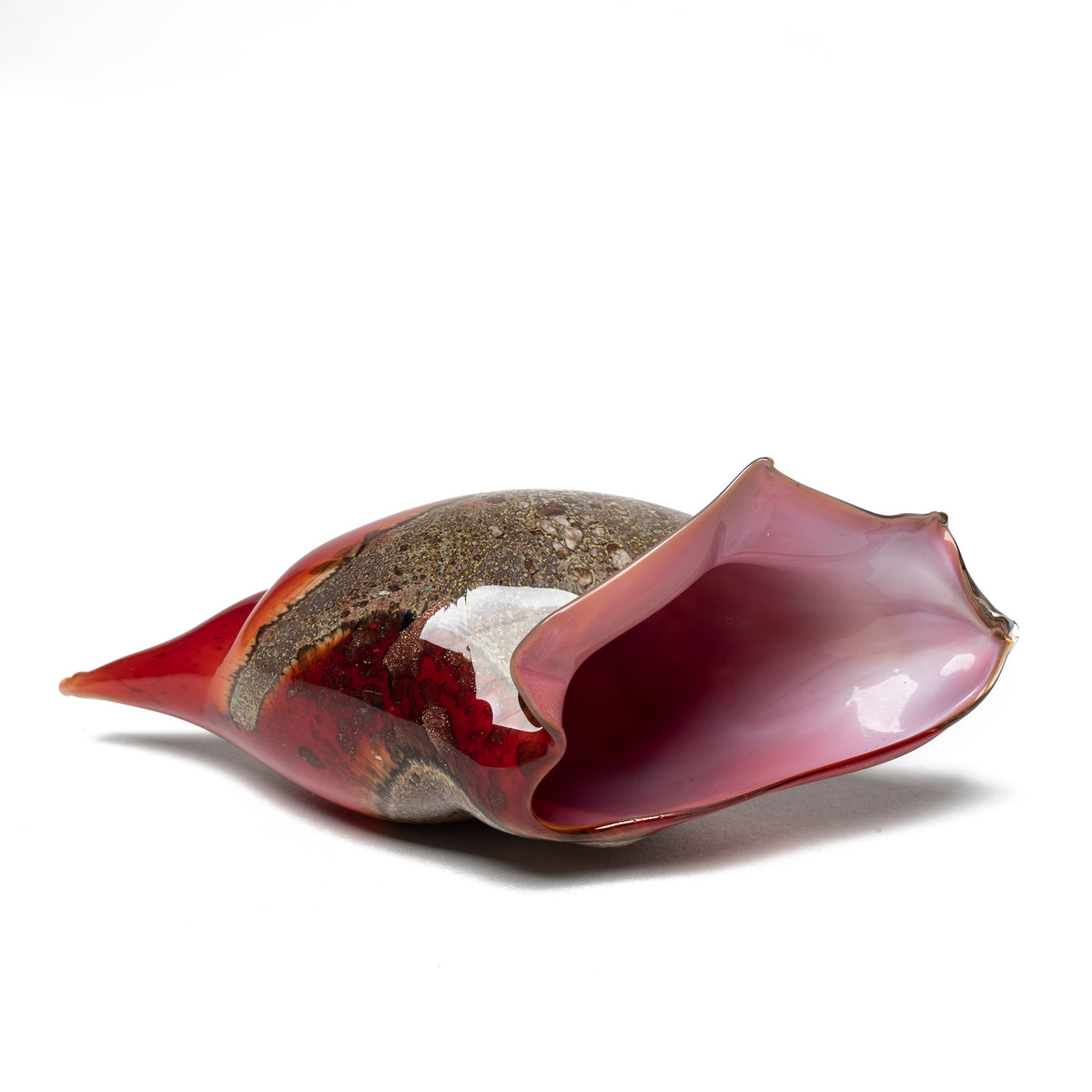 Murano Glass Seashell - Red