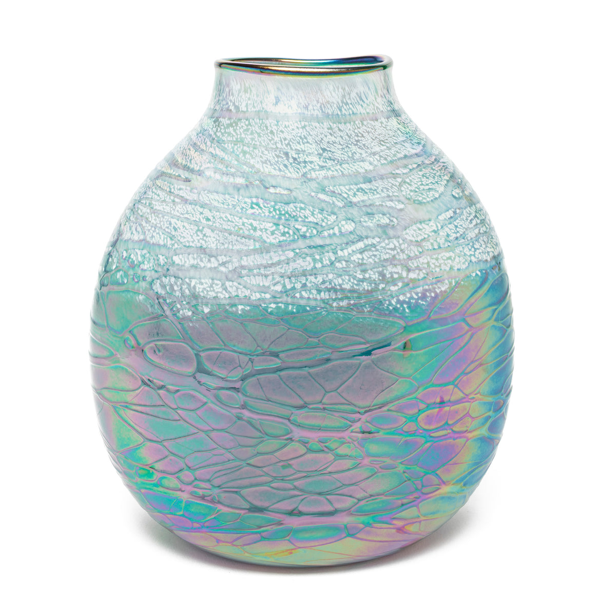 Oval Vase - Luster Green